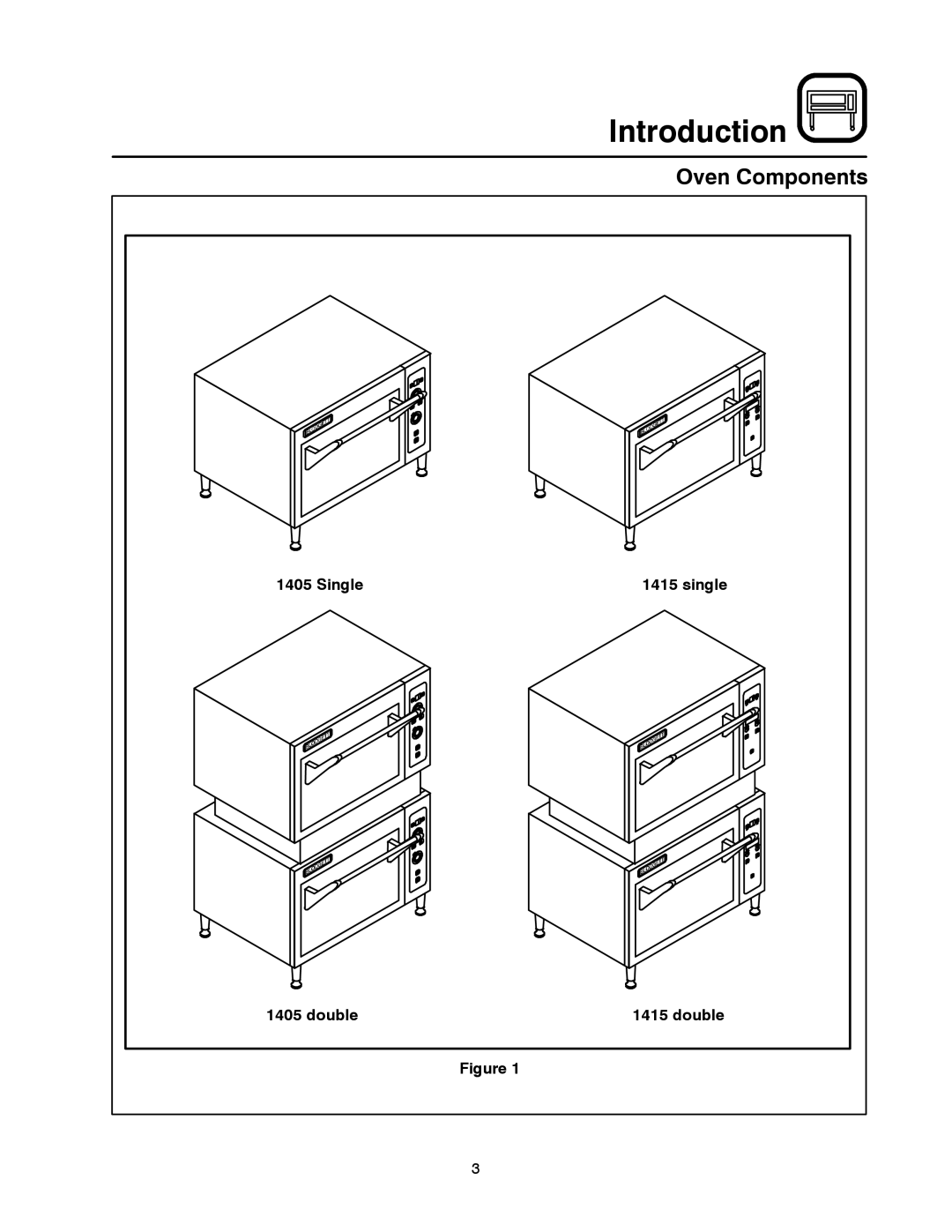 Blodgett 1400 SERIES manual Oven Components 