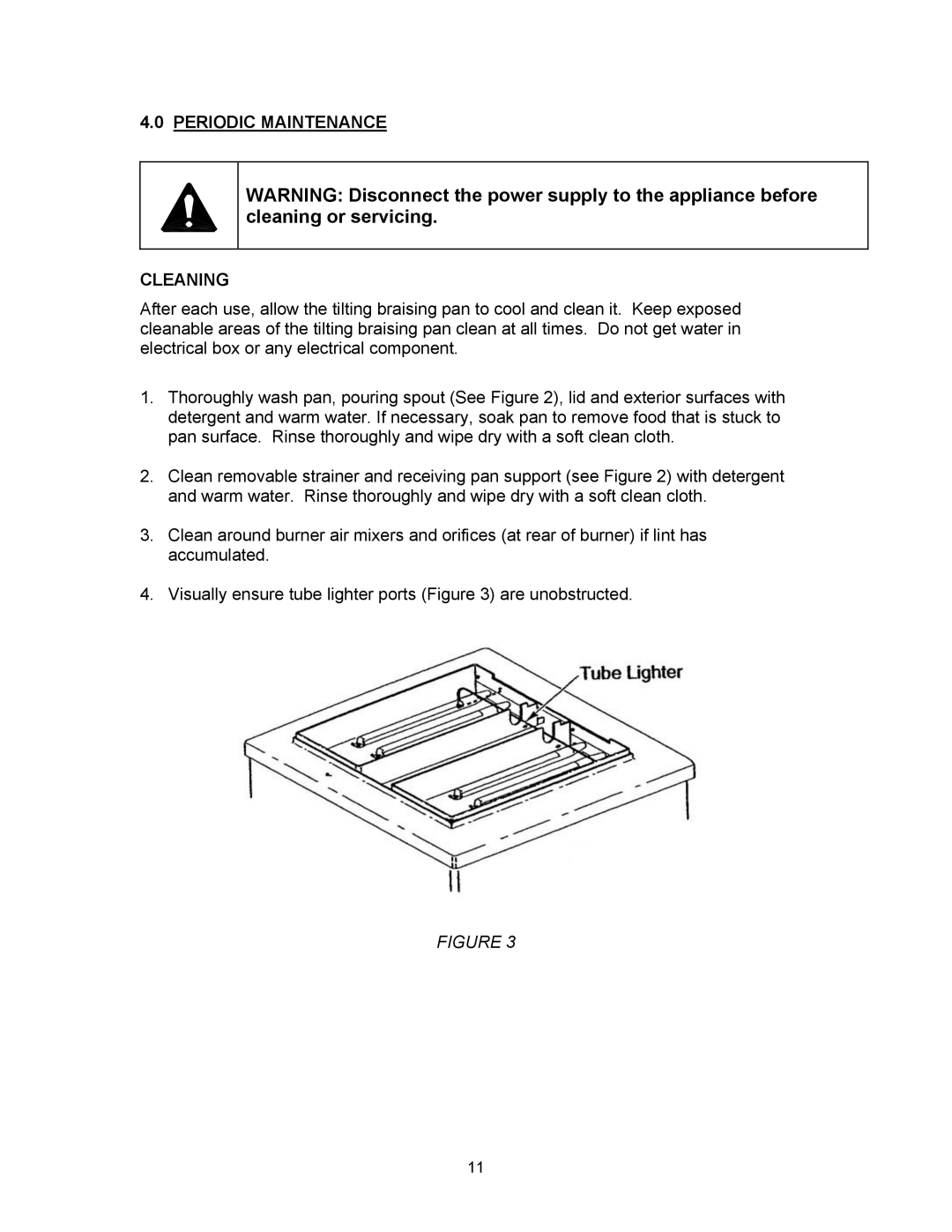 Blodgett BLP-40G manual Periodic Maintenance Cleaning 