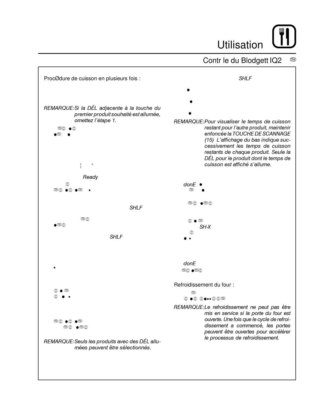 Blodgett DFG-100, DFG-200 manual Procédure de cuisson en plusieurs fois, Refroidissement du four, CHE DE Refroidissement 