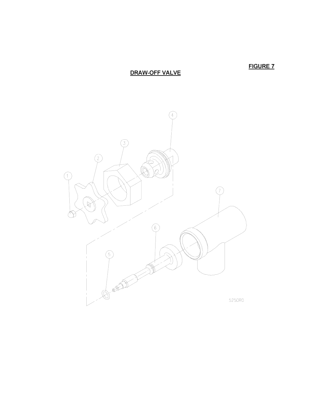 Blodgett KLT-60G, KLT-40G, KLT-20G manual DRAW-OFF Valve 