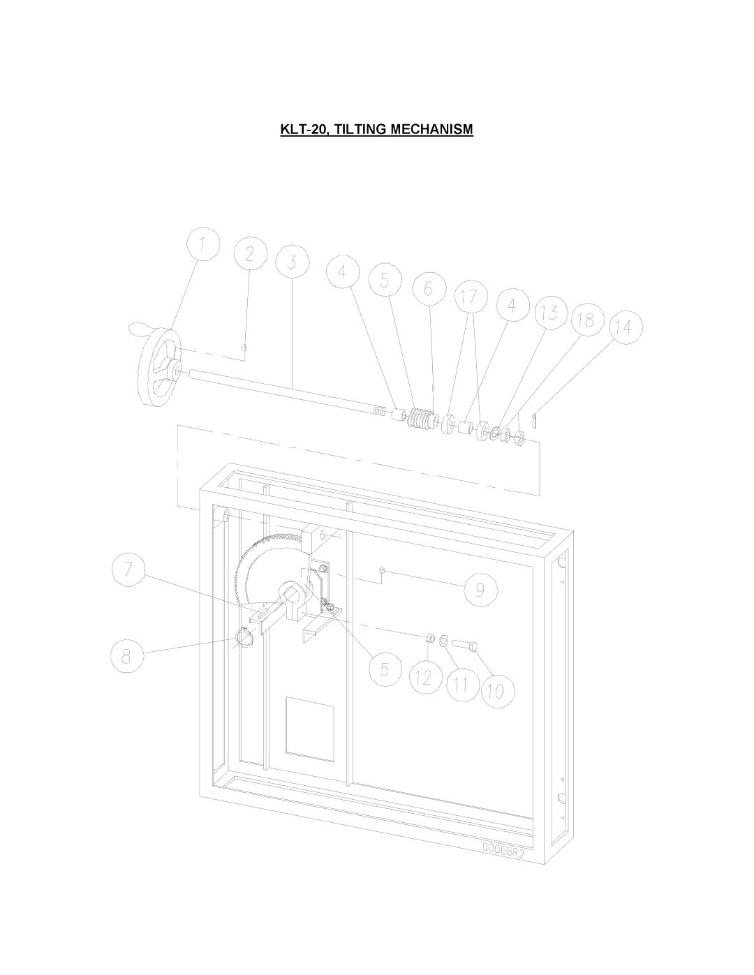 Blodgett KLT-20G, KLT-60G, KLT-40G manual KLT-20, Tilting Mechanism 