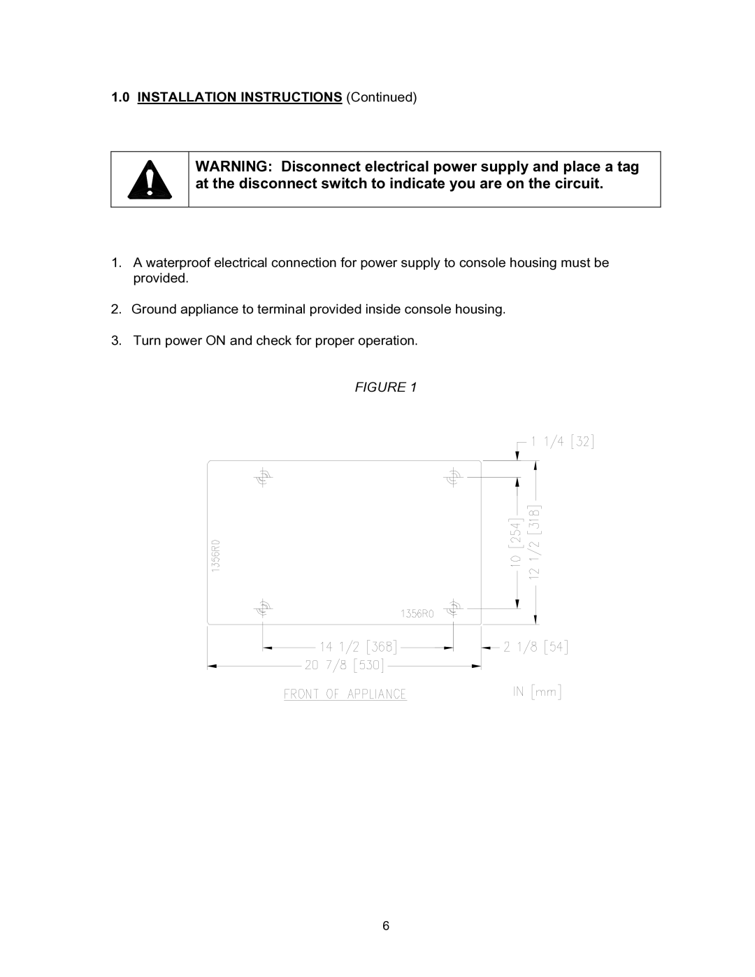 Blodgett KTG-E manual Installation Instructions 