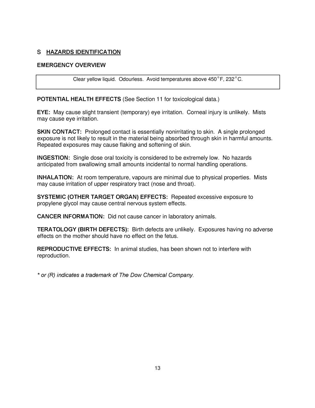 Blodgett KTT-E Series manual Hazards Identification Emergency Overview 