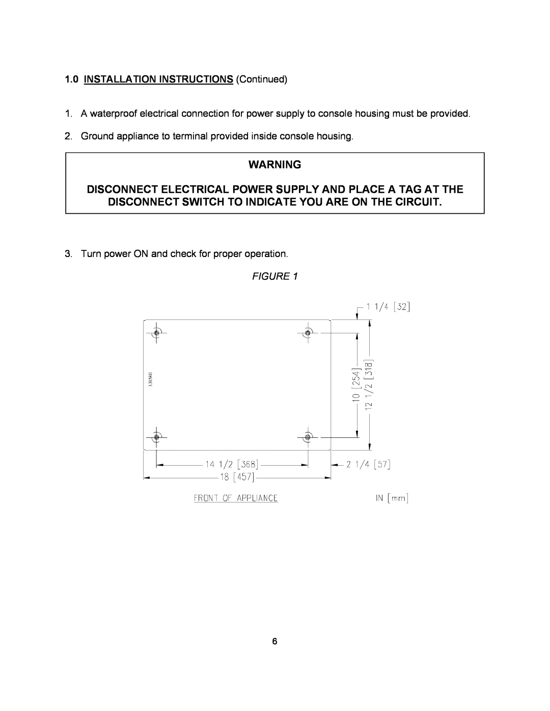 Blodgett KTT-E Series manual 1.0INSTALLATION INSTRUCTIONSContinued 