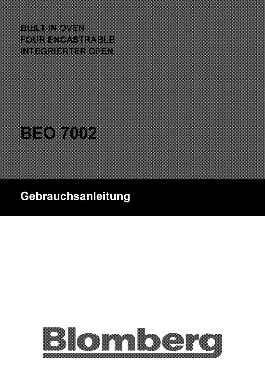 Blomberg BEO 7002 manual 