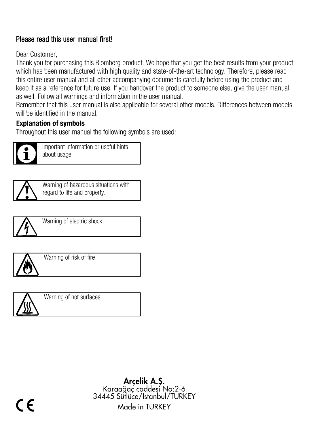 Blomberg BEO 7002 manual 