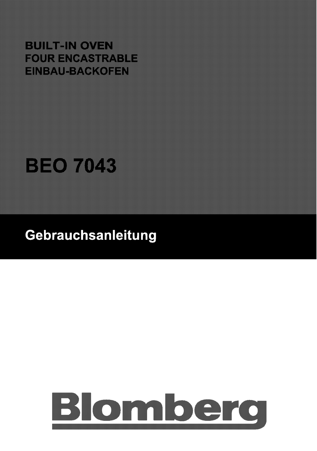 Blomberg BEO 7043 manual 
