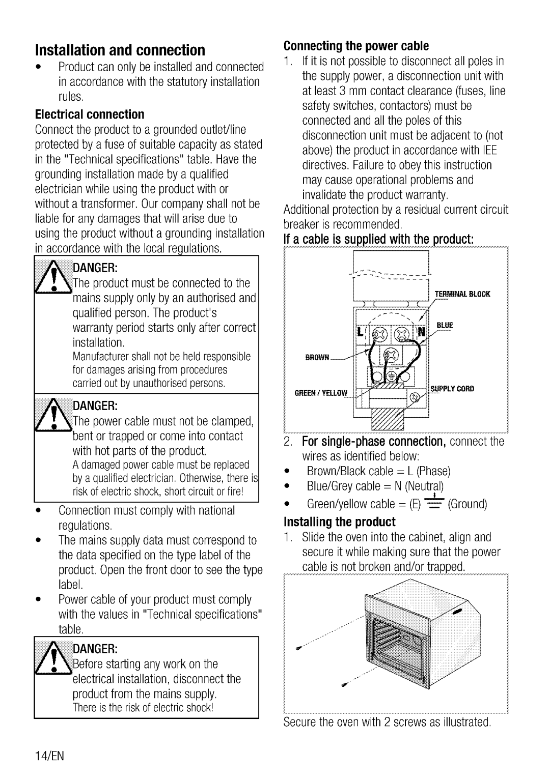 Blomberg beo 9576 manual 