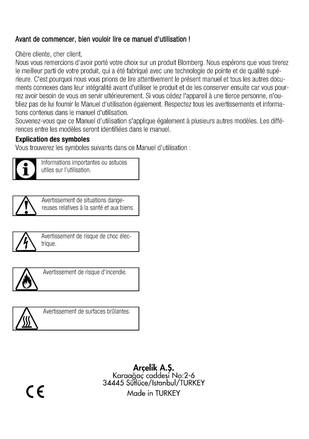 Blomberg beo 9576 manual 