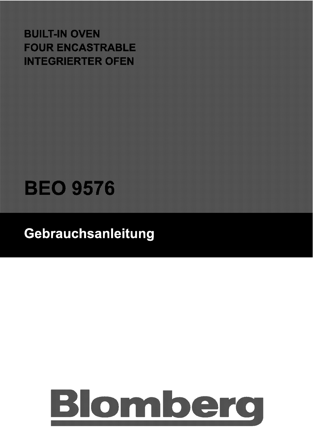 Blomberg beo 9576 manual 