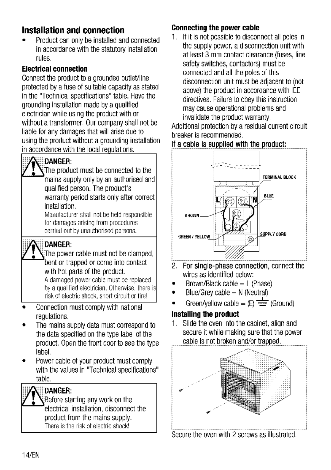 Blomberg BEO 9790 manual 