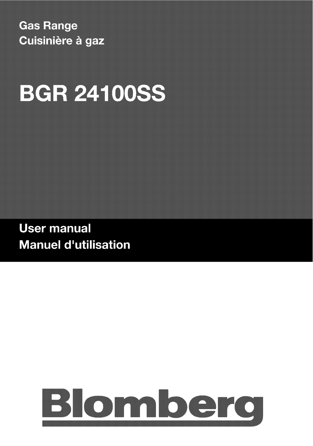 Blomberg BGR241 manual 