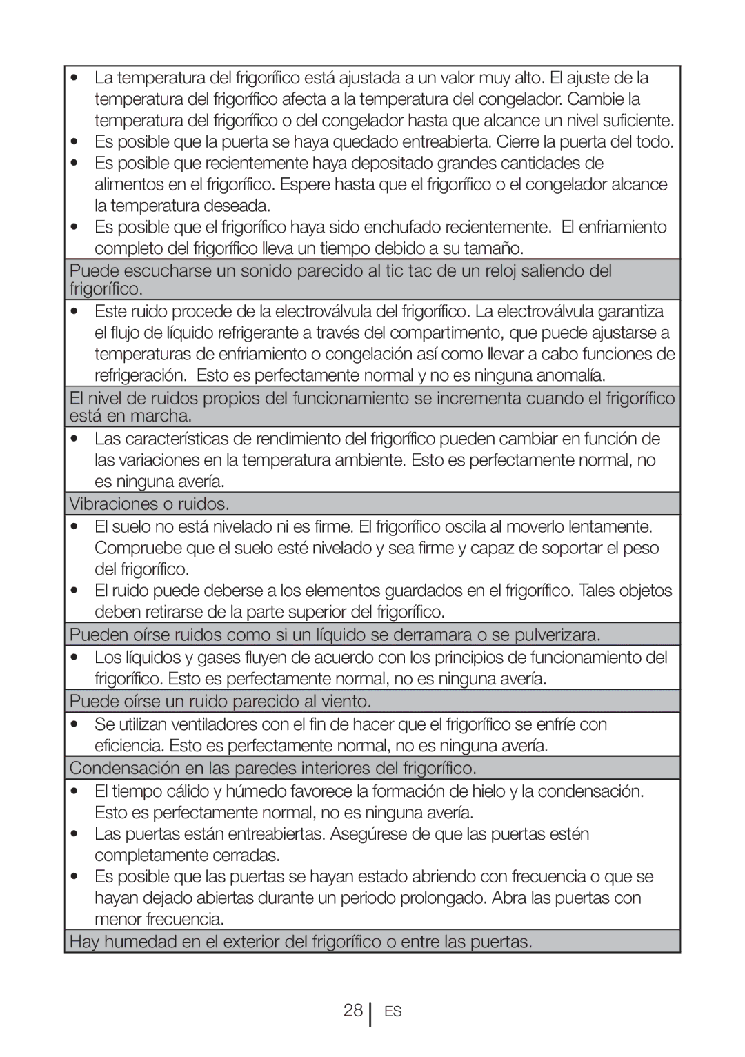 Blomberg BRFB1800WHIM, BRFB1800SSIM operating instructions Puede oírse un ruido parecido al viento 