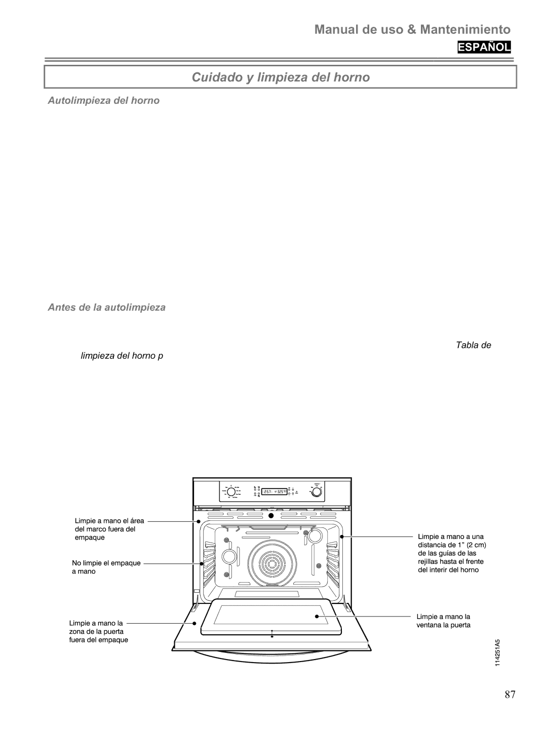 Blomberg BWOS 30100 manuel dutilisation Cuidado y limpieza del horno, Autolimpieza del horno Antes de la autolimpieza 