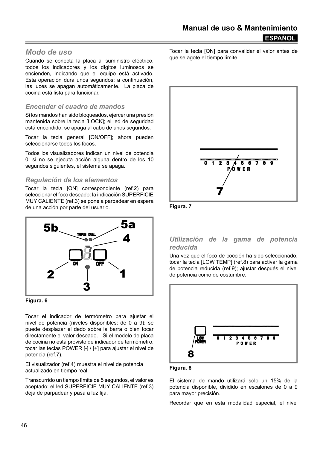 Blomberg CTE 36500, CTE 30400 manuel dutilisation Manual de uso & Mantenimiento, Modo de uso, Español 