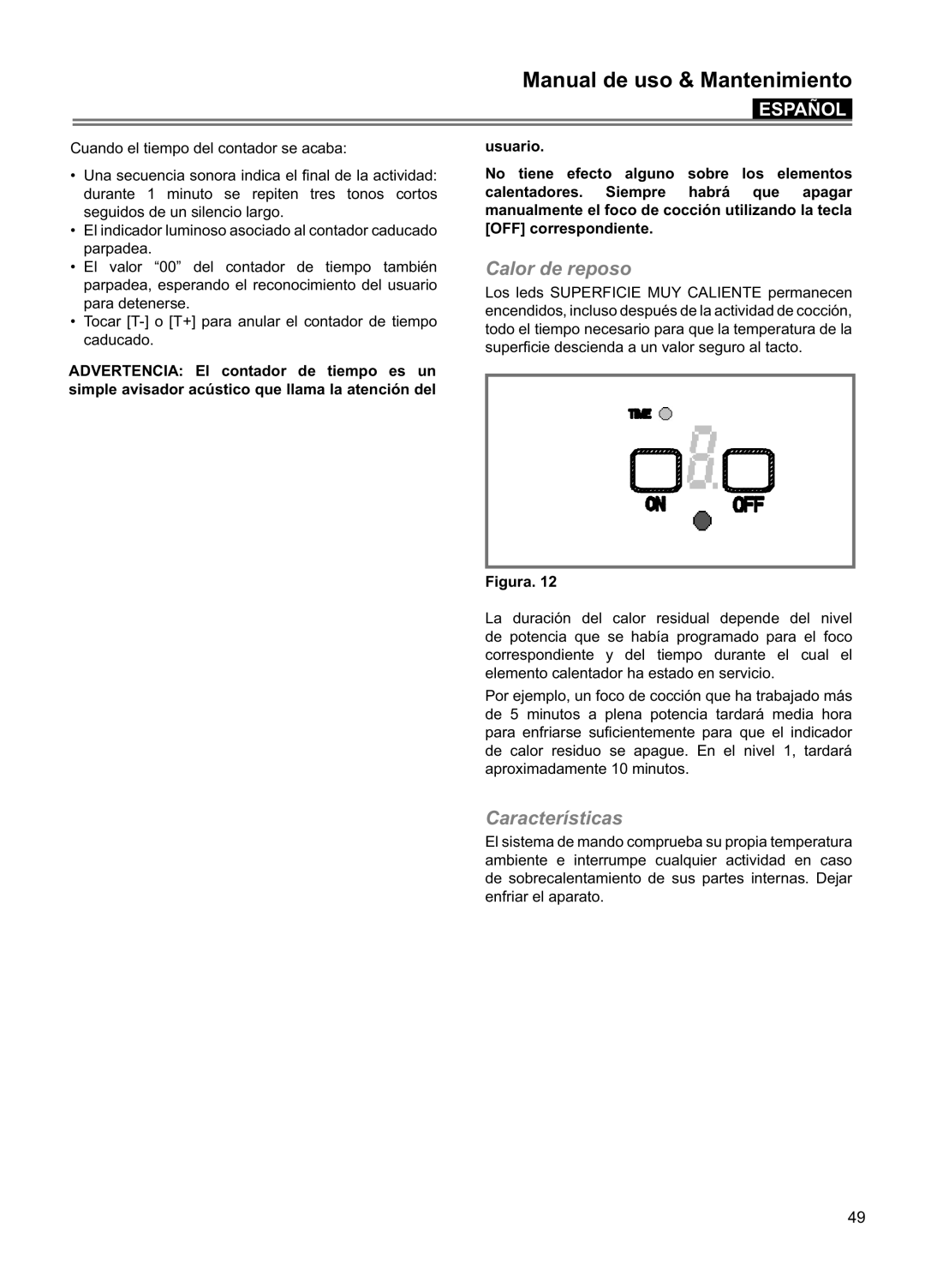 Blomberg CTE 30400, CTE 36500 manuel dutilisation Manual de uso & Mantenimiento, Español, usuario, Figura 
