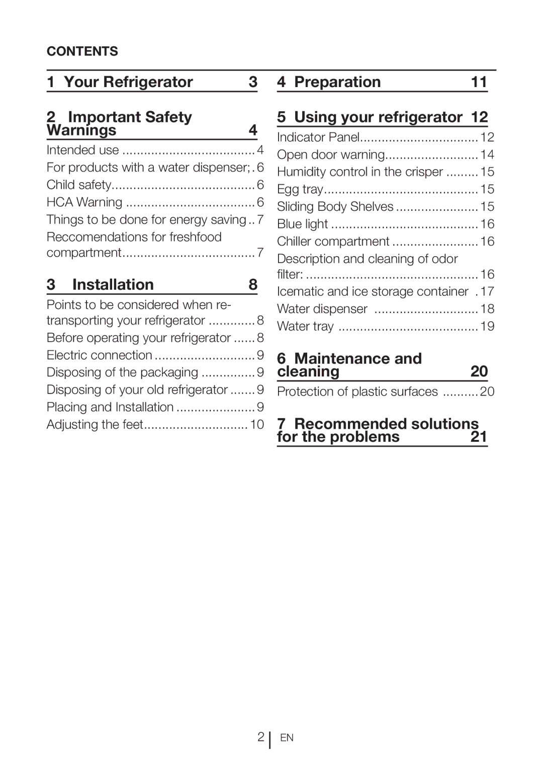 Blomberg DND 1976 X, DND 1972 XD Your Refrigerator Important Safety, Installation, Preparation Using your refrigerator 