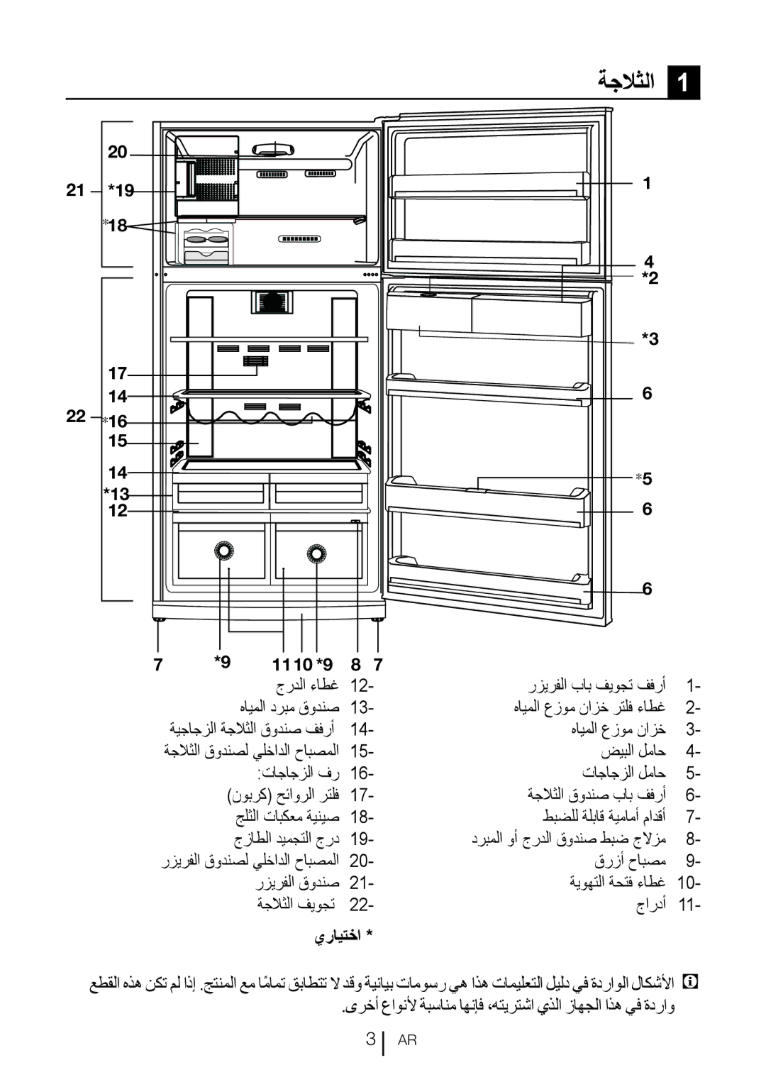 Blomberg DND 1972 XD, DND 1972 ED, DND 1976 X manual ةجلاثلا, دربملا وأ جردلا قودنص طبض جلازم, يرايتخا 