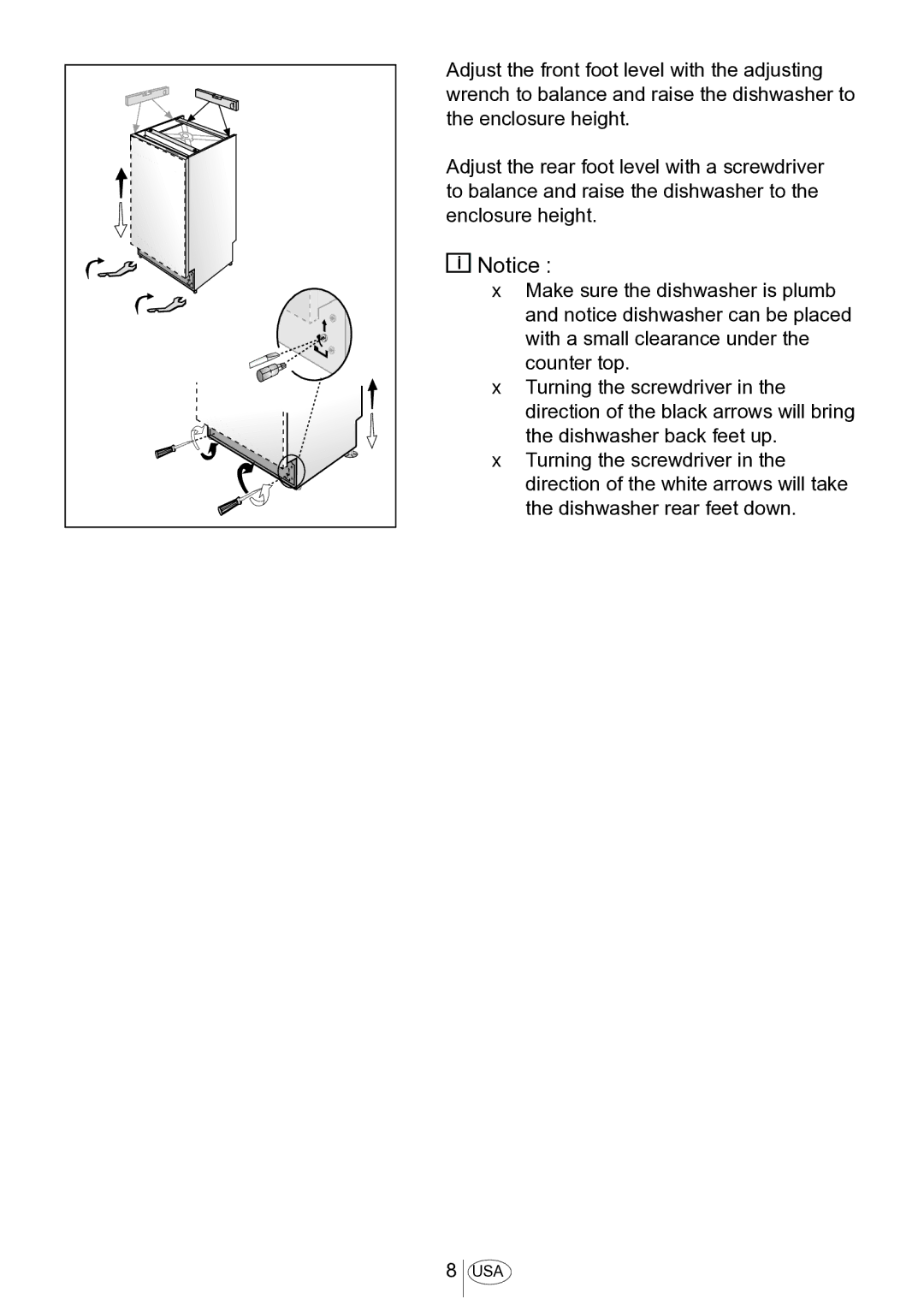 Blomberg DWS 54100 FBI, DWS 54100 SS installation manual T20 