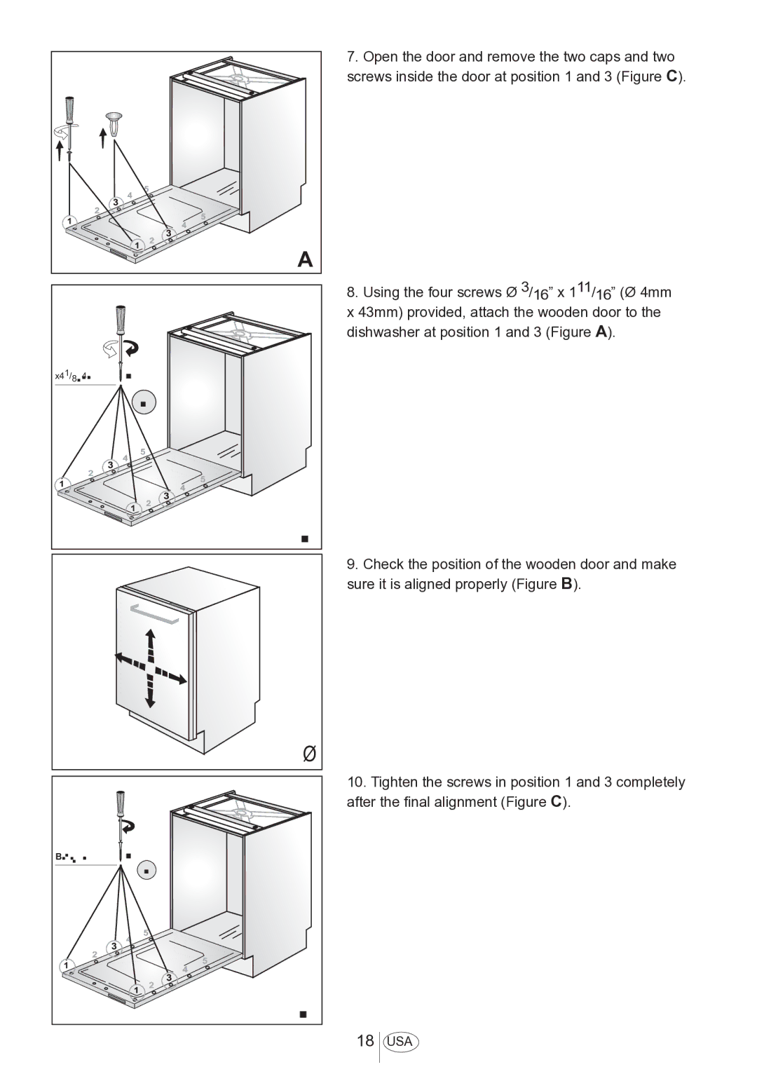 Blomberg DWS 54100 FBI, DWS 54100 SS installation manual 16 4mm 