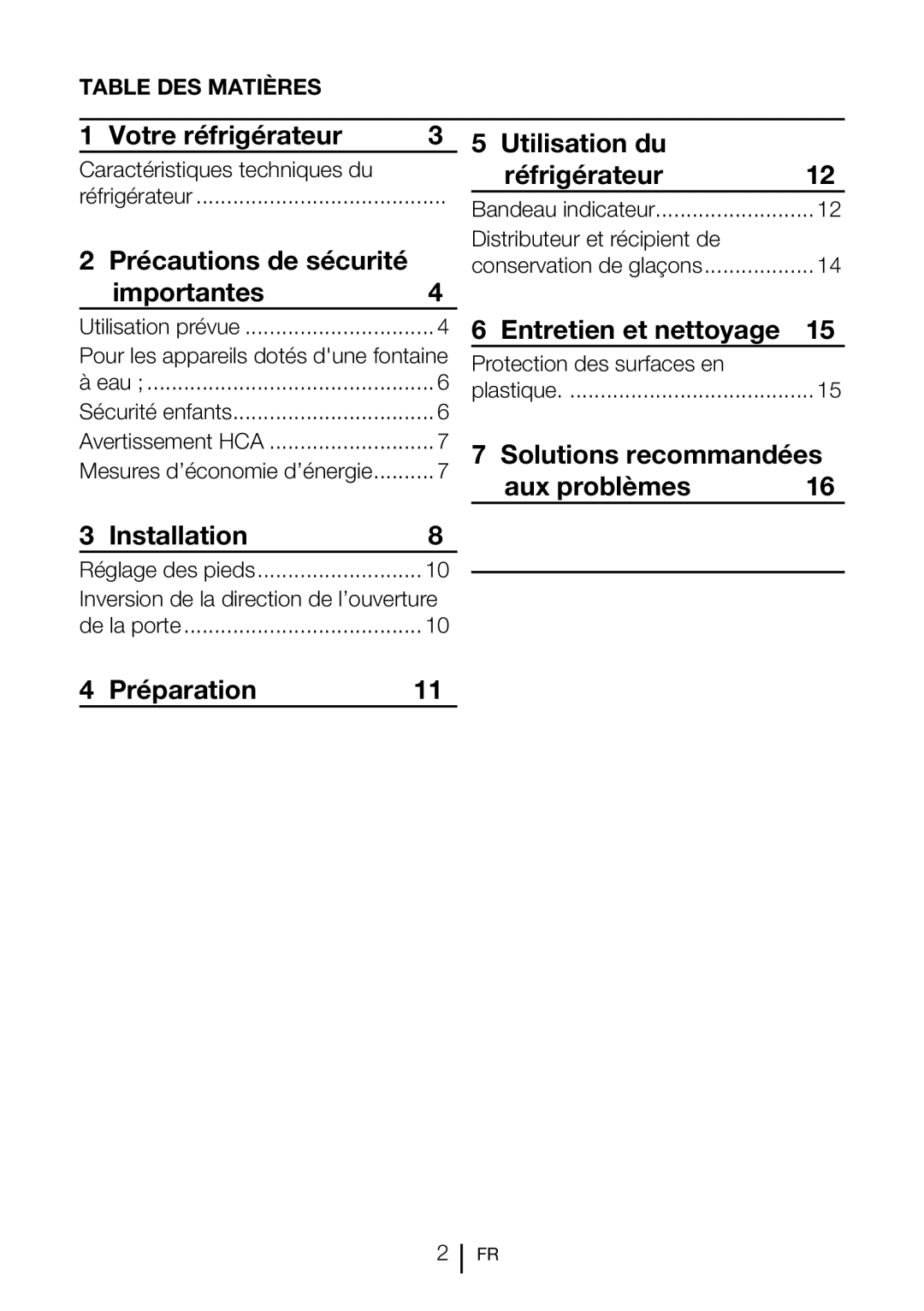 Blomberg FNT 9681 XA+, FNT 9682 A+ Votre réfrigérateur, Précautions de sécurité Importantes4, Utilisation du Réfrigérateur 