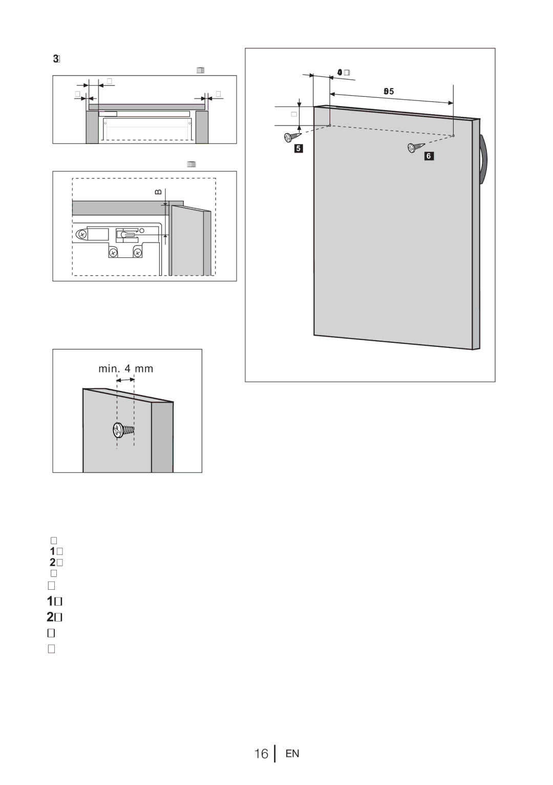 Blomberg FSE1630u manual = 3 mm is recommended 