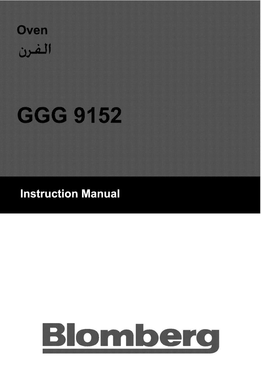 Blomberg GGG 9152 manual 
