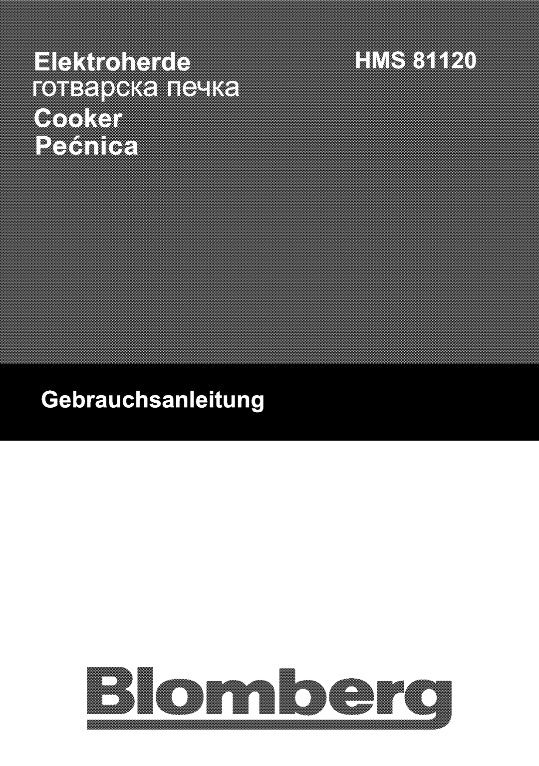 Blomberg HMS 81120 manual 