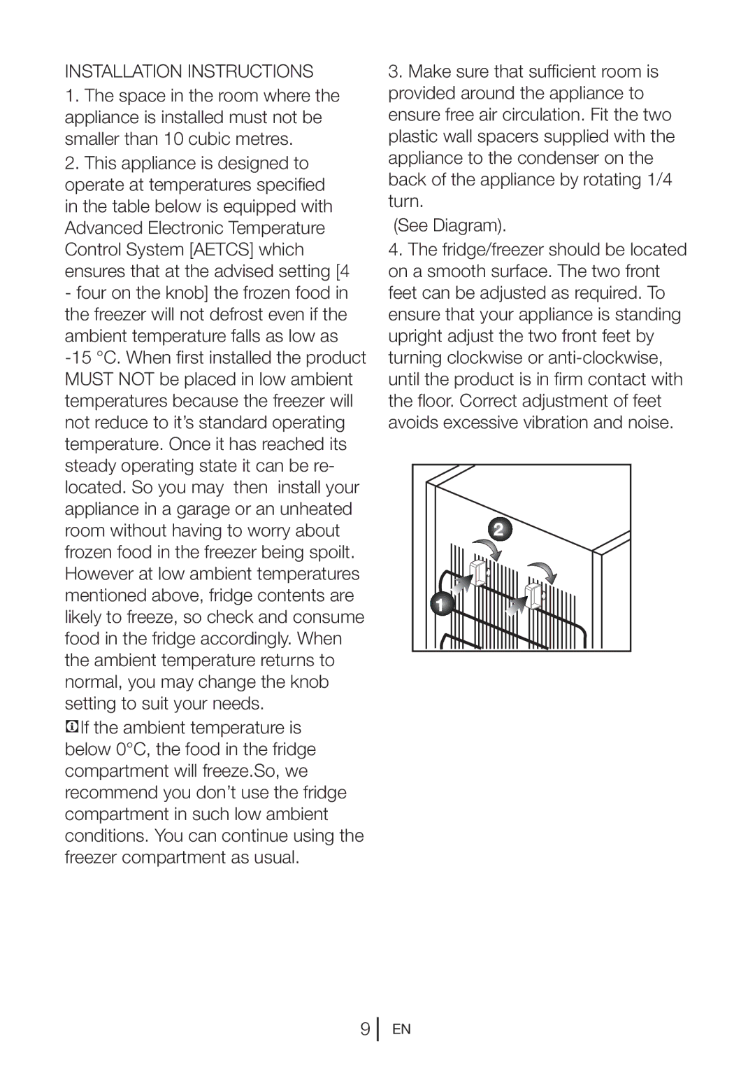 Blomberg KGM 9680 instruction manual Installation Instructions 