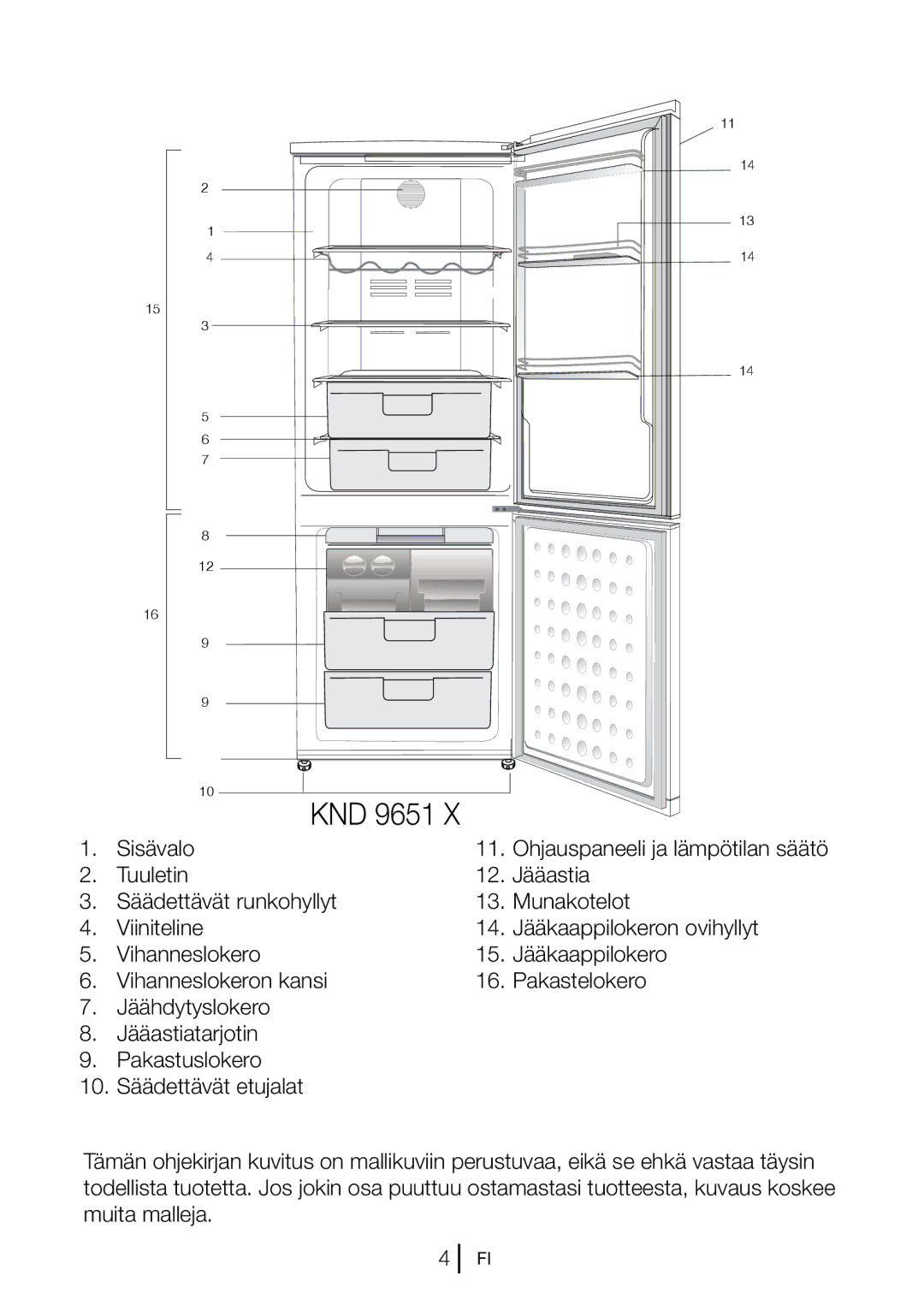 Blomberg KND 9651 A+, KND 9651 XA+ operating instructions 