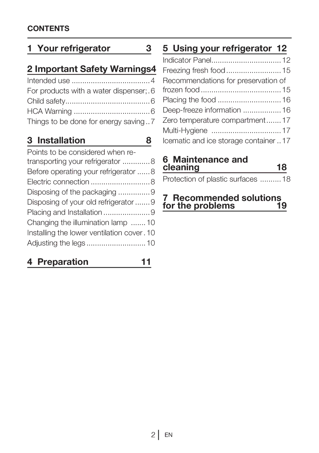 Blomberg KND 9861 XA++ manual Your refrigerator Important Safety Warnings4, Installation, Using your refrigerator 