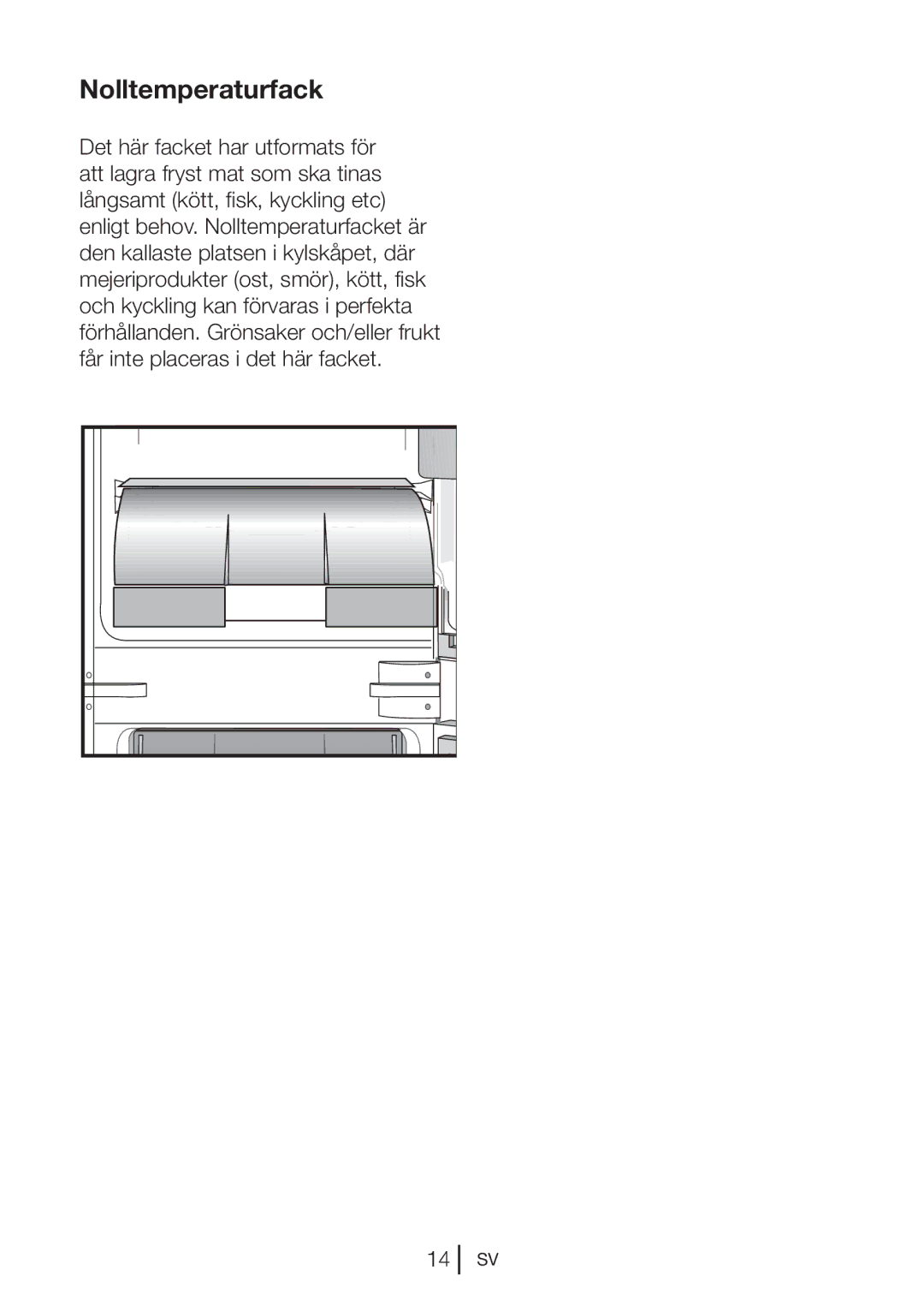 Blomberg KNM 1551 IA+, KNM1551iFA+ operating instructions Nolltemperaturfack 