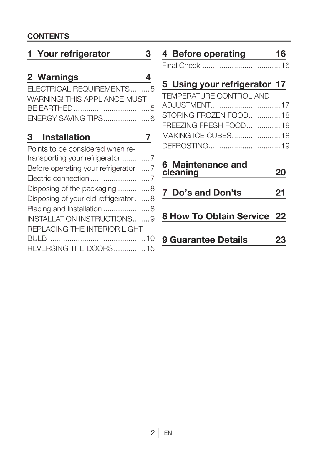 Blomberg KNM1551i manual Your refrigerator 