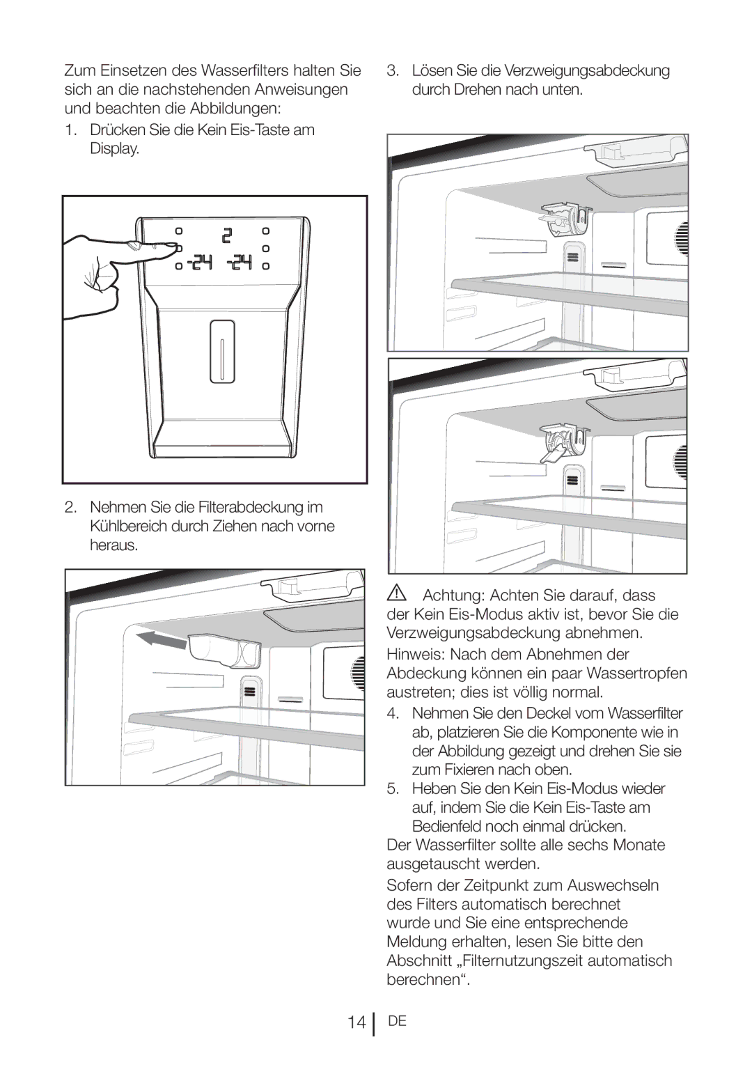 Blomberg KQD 1360E A+, KQD 1360X A++ manual Verzweigungsabdeckung abnehmen 