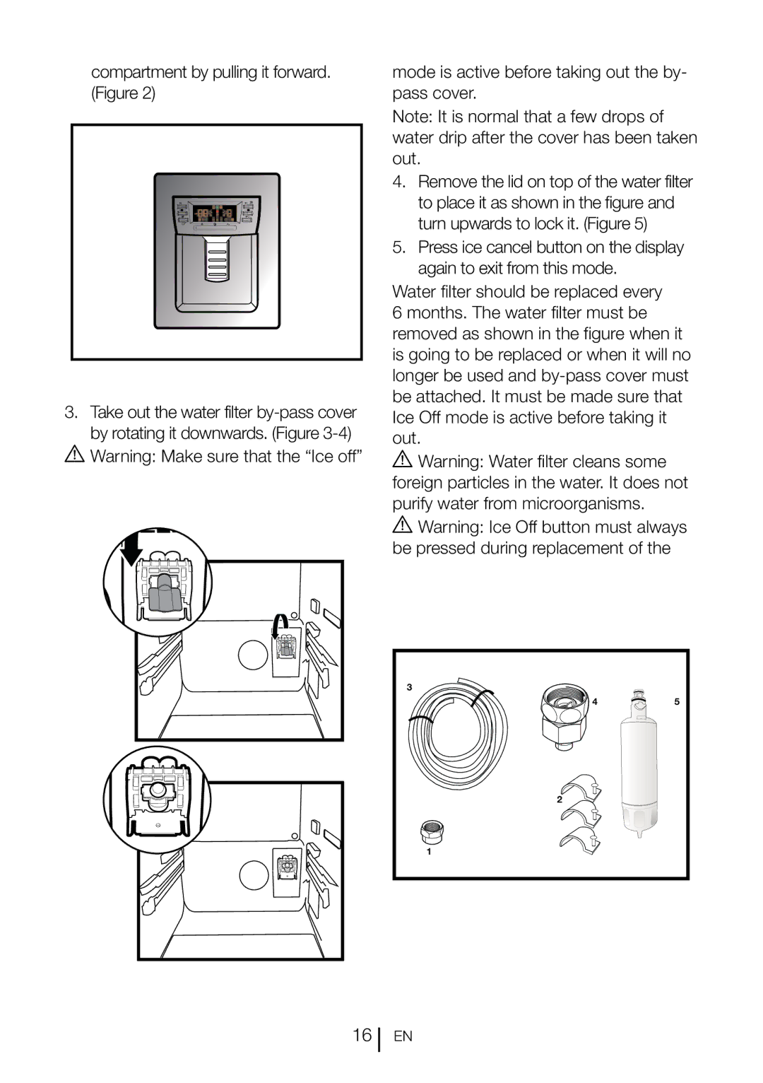 Blomberg KWD 9330 X A+ Compartment by pulling it forward. Figure, Mode is active before taking out the by- pass cover 