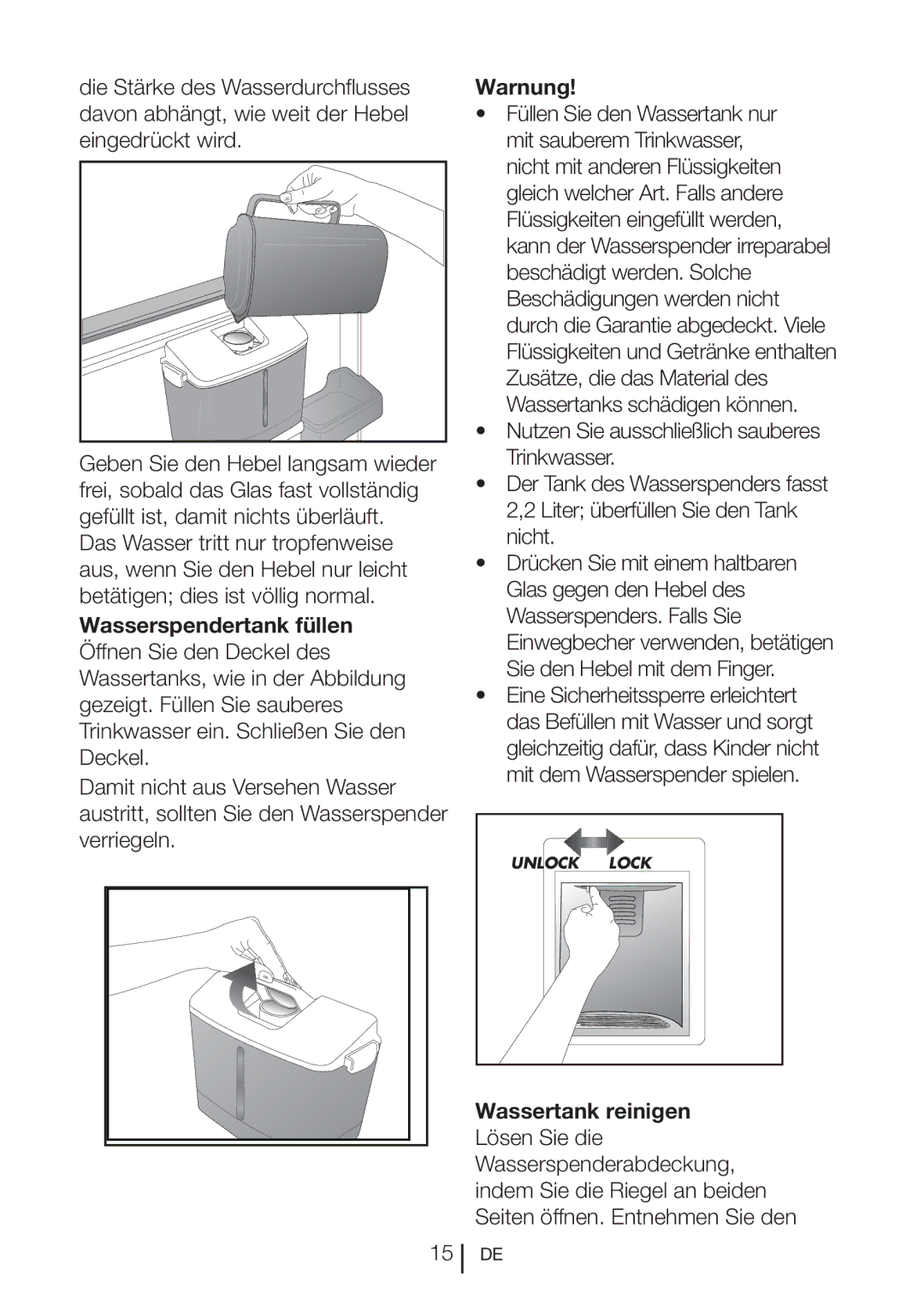 Blomberg SND 9682 XD, SND 9682 ED A+ manual Warnung 