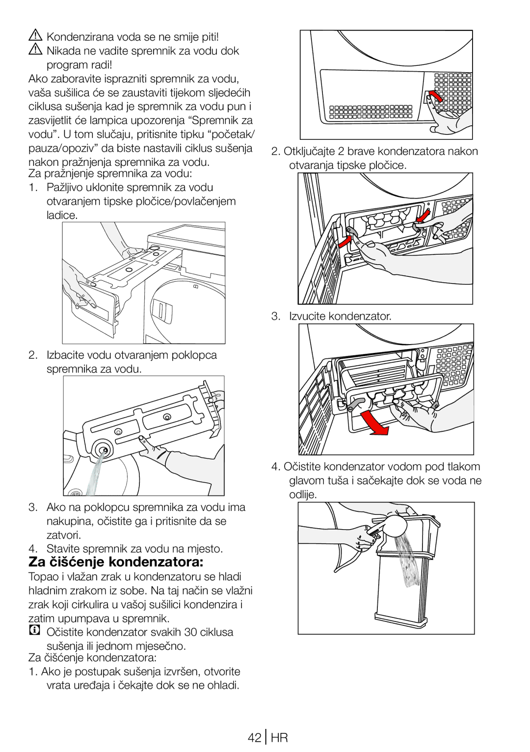 Blomberg TKF 8431 A, TKF 8431 S manual Za čišćenje kondenzatora, 42 HR 