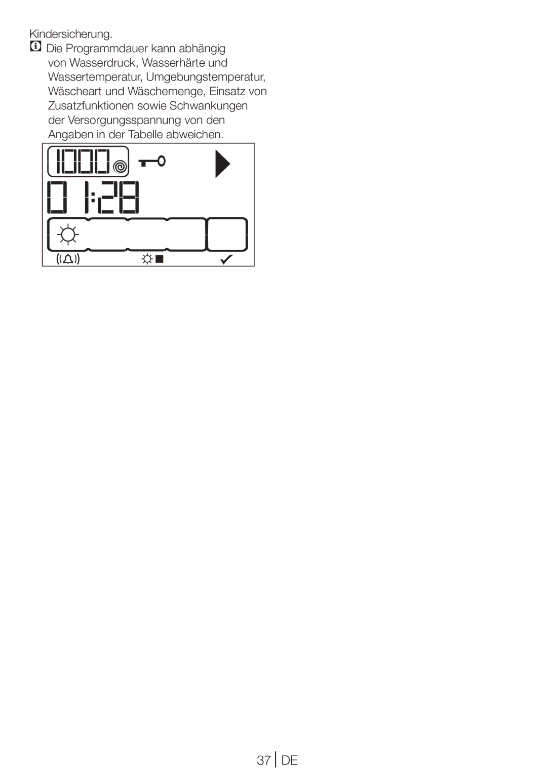 Blomberg TKF 8431 A manual 37 DE, Kindersicherung 