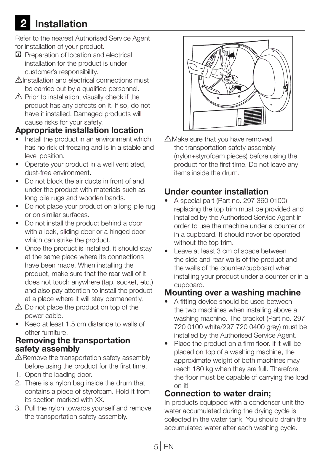 Blomberg TKF 8431 A manual Installation 