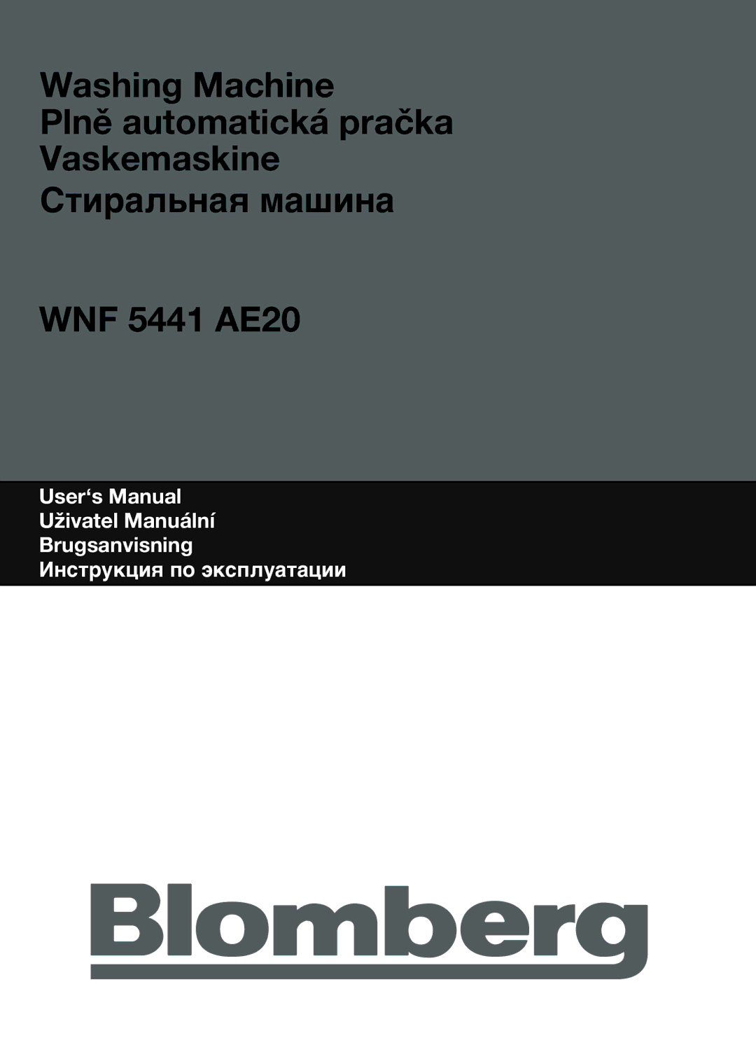 Blomberg WNF 5441 AE20 user manual 