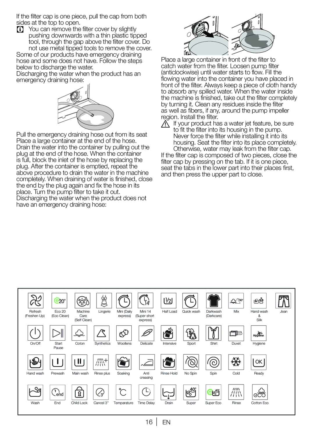 Blomberg WNF 5441 AE20 user manual Eco 