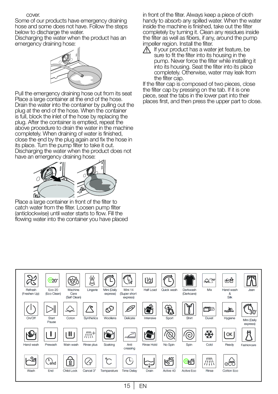 Blomberg WNF 7221 WE20, WNF 7281 WE20, WNF 7241 WE20, WNF 7201 WE20 user manual Cover 