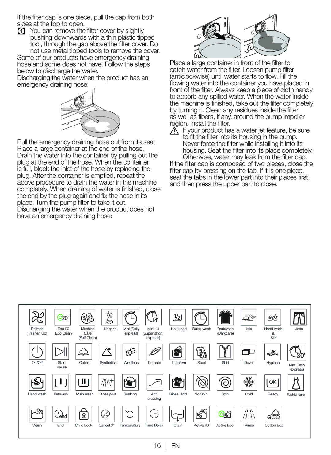 Blomberg WNF 8427 ACE 40, WNF 8447 AE 40, WNF 8467 ACE 40 user manual Eco 