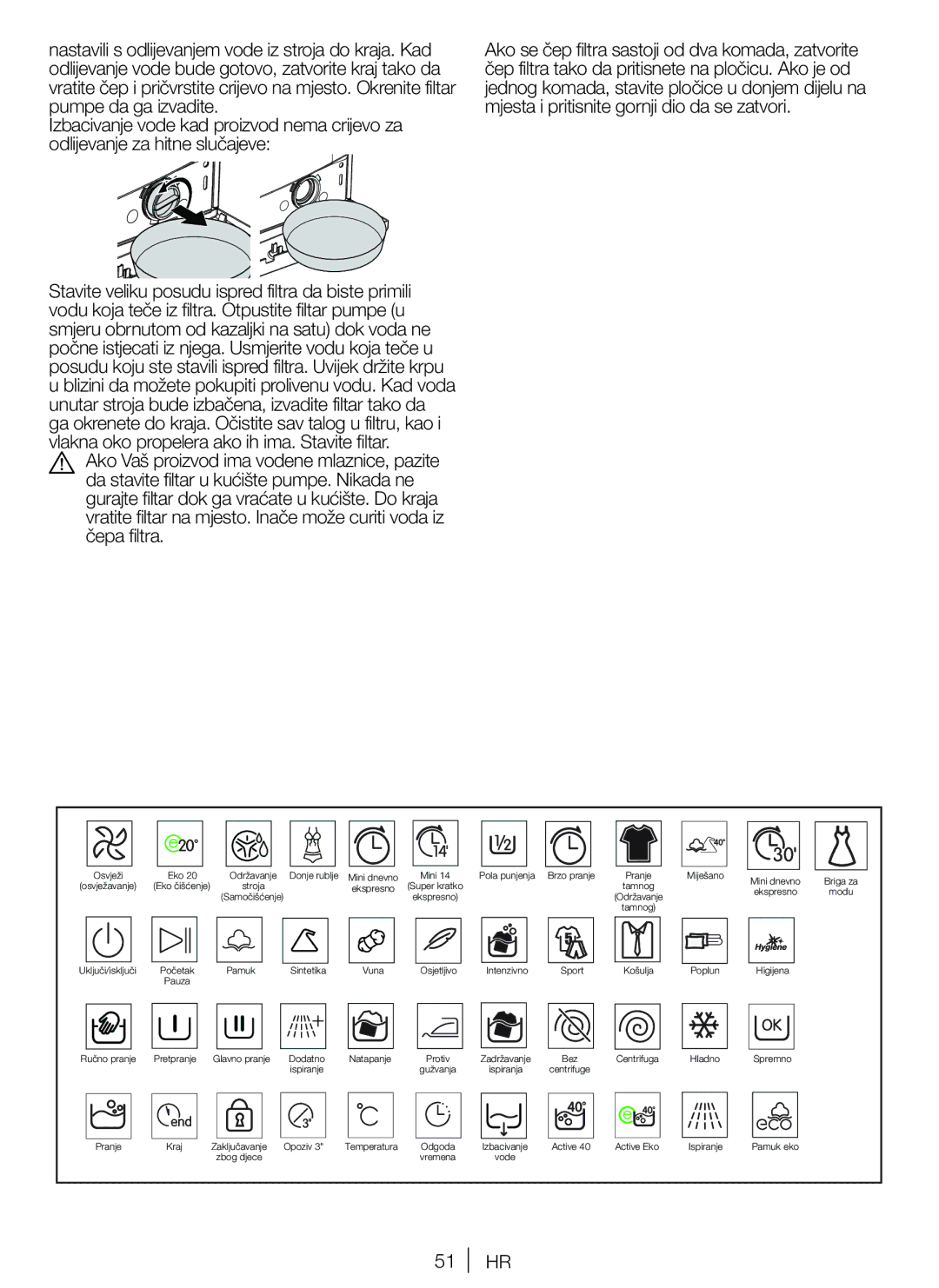 Blomberg WNF 8447 AE 40, WNF 8427 ACE 40, WNF 8467 ACE 40 user manual Eko 