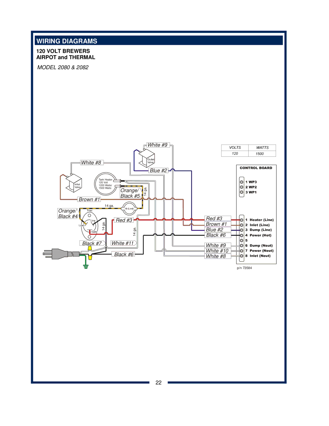 Bloomfield 2088EX, 2086EX, 2080, 2082 owner manual Wiring Diagrams 