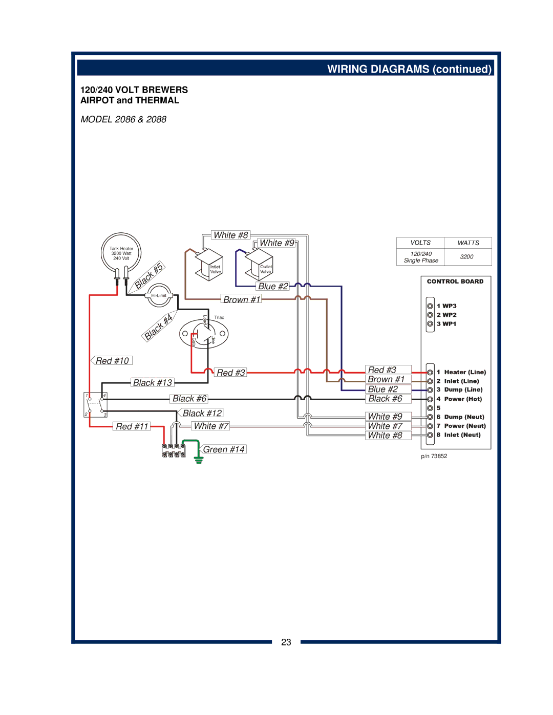 Bloomfield 2088EX, 2086EX, 2080, 2082 owner manual Wiring Diagrams 