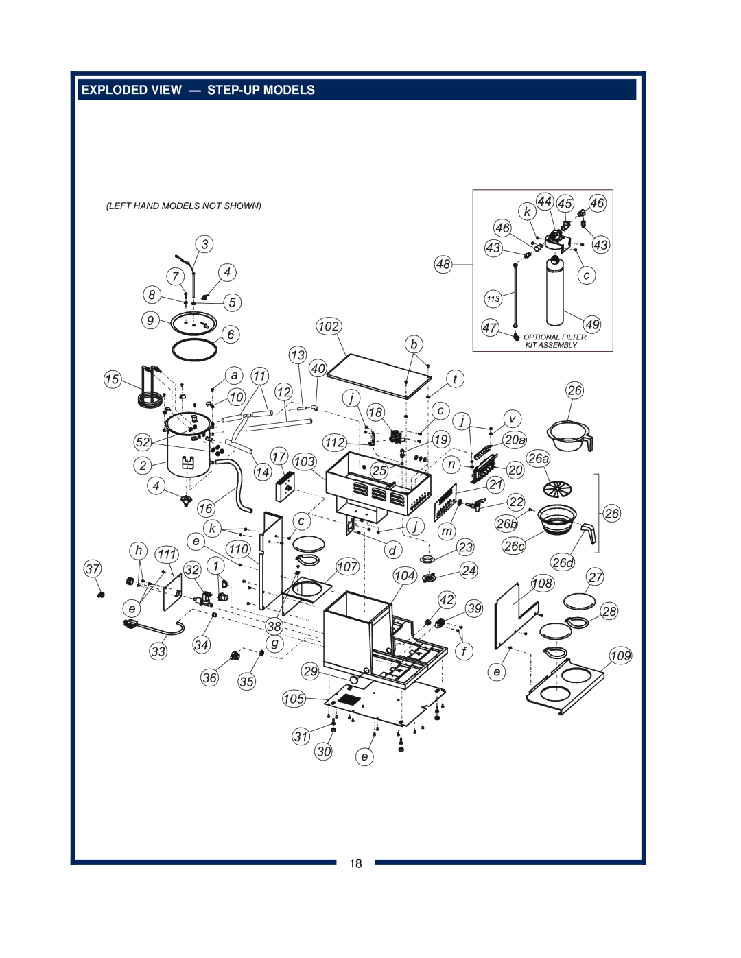 Bloomfield 2216EX, 2274EX, 2212, 2272 owner manual Exploded View STEP-UP Models 