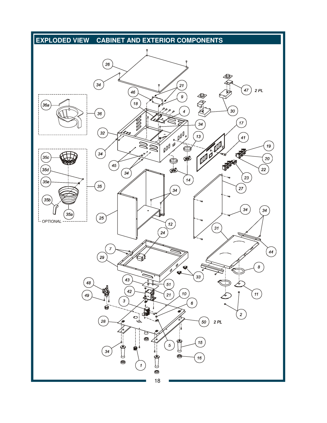 Bloomfield 9220 9221 owner manual Exploded View, Cabinet And Exterior Components 