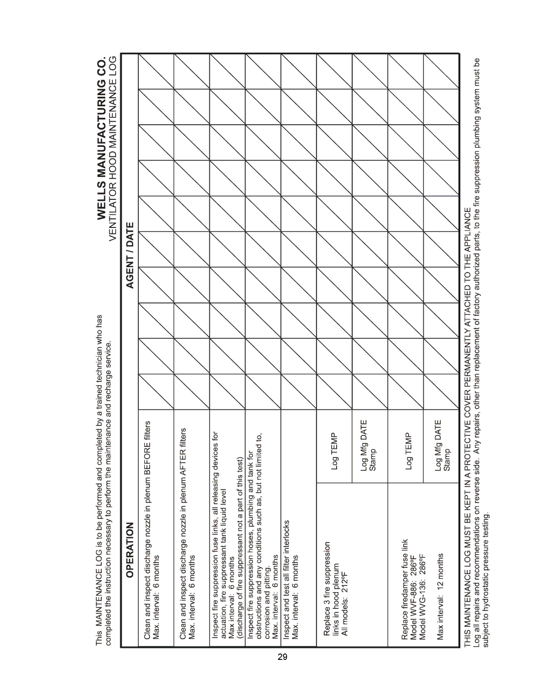 Bloomfield WVOC-2HFG, WVOC-2HSG operation manual 