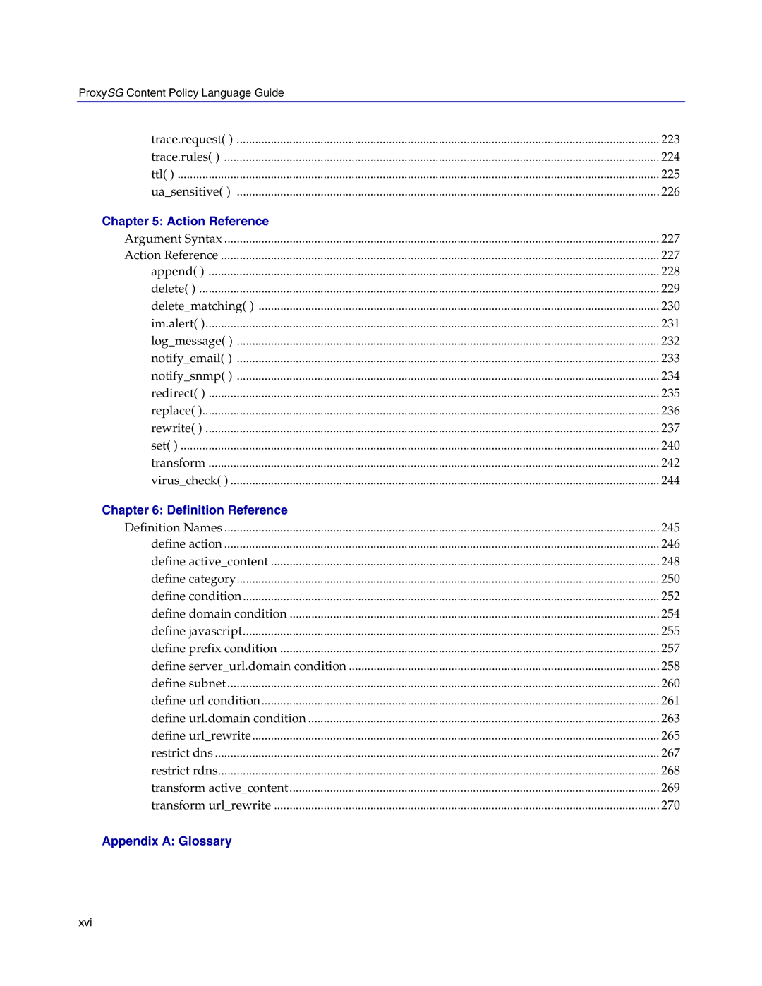 Blue Coat Systems Proxy SG manual Appendix a Glossary 